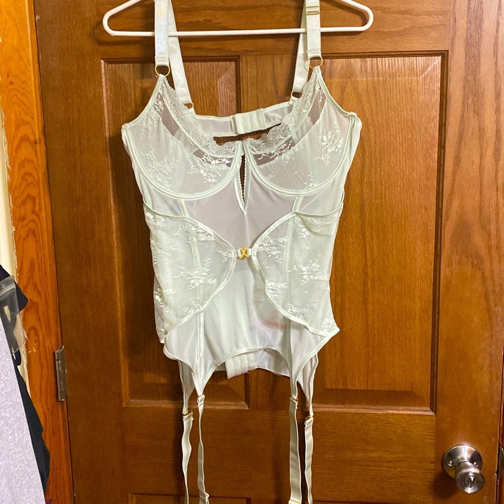 NWT Corset Lingerie Set with Garters/Panties